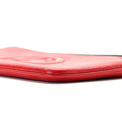 Gucci Pebbled Calfskin Soho Wristlet Vibrant Red 9 of 9