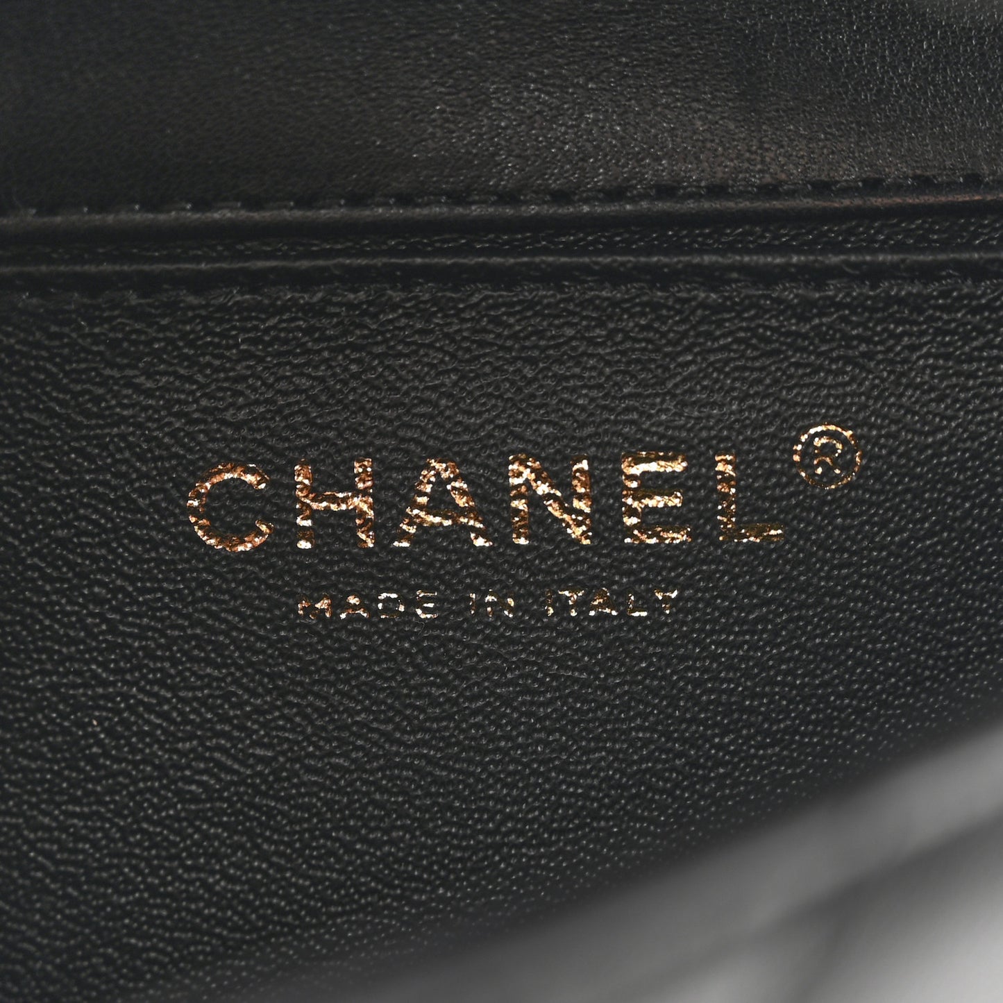 Lambskin Quilted Extra Mini V For Victory Flap Black