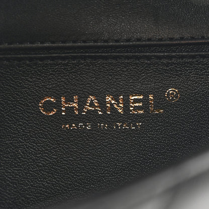 Chanel Lambskin Quilted Extra Mini V For Victory Flap Black 6 of 11