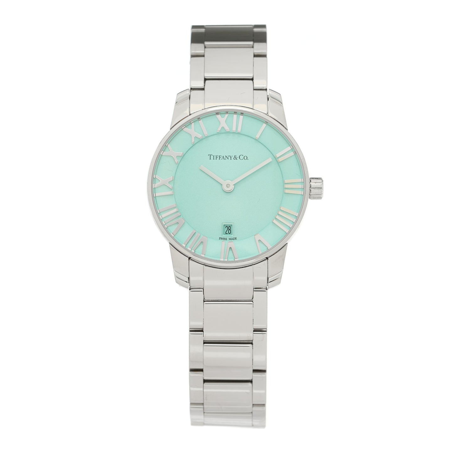 Stainless Steel 29mm Atlas 2-Hand Quartz Watch Tiffany Blue