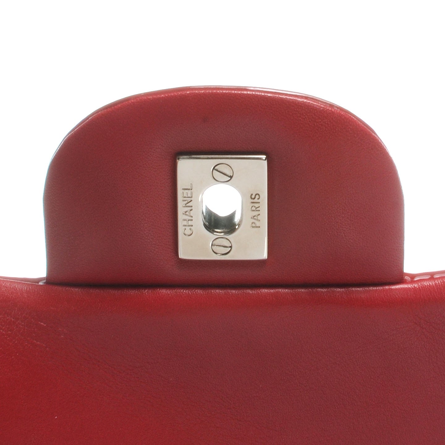Patent Chevron Jumbo Single Flap Red