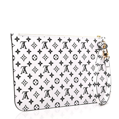 Louis Vuitton Monogram Giant Neverfull MM GM Pochette White 3 of 6
