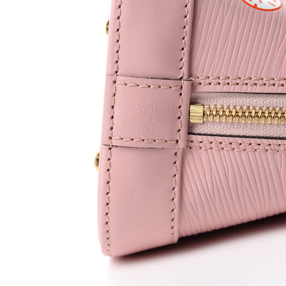 Louis Vuitton Epi Blooming Flowers Alma BB Rose Ballerine 10 of 12
