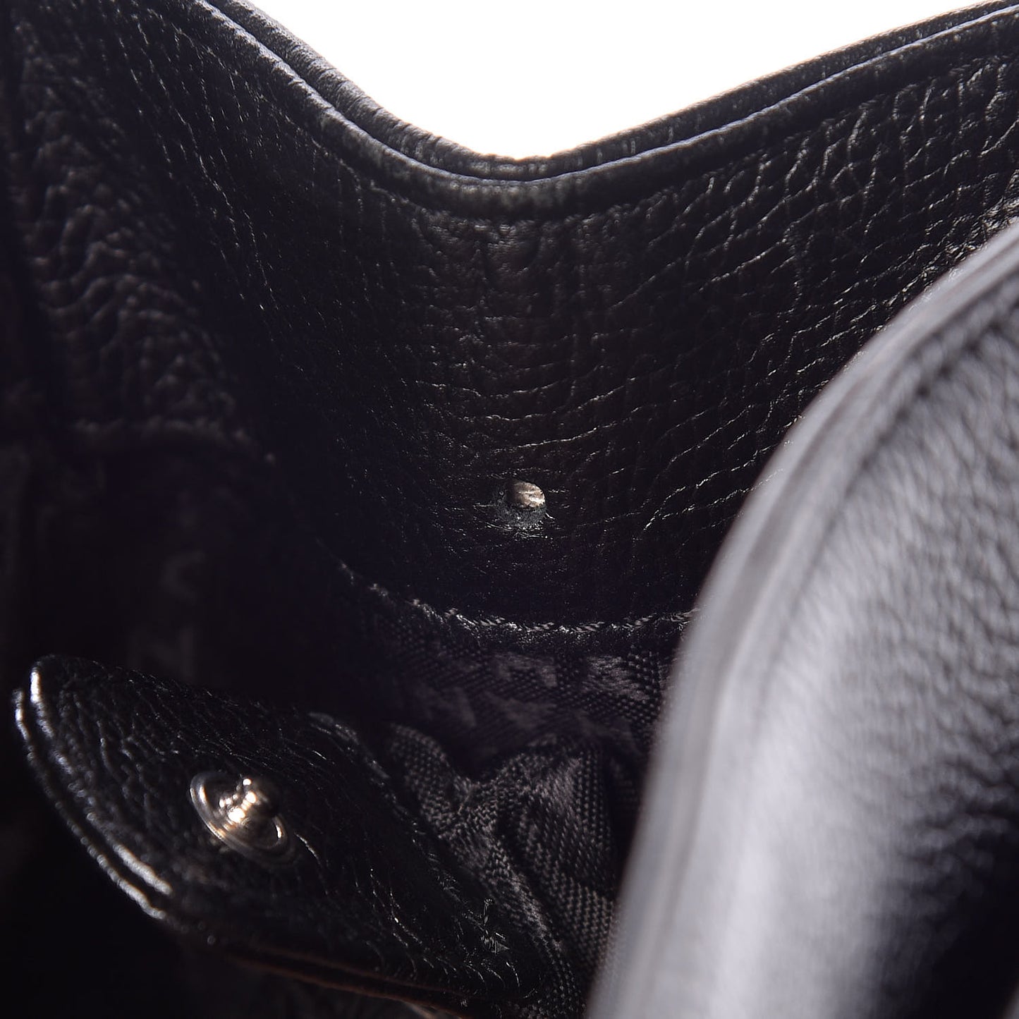 Calfskin Mademoiselle Lock Cerf Shopper Tote Black
