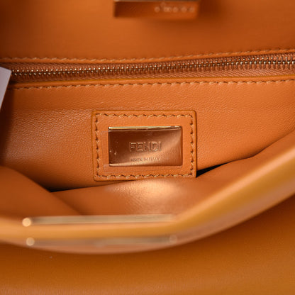 Fendi Nappa Mini Peekaboo Iconic Satchel Giallo Syrup 7 of 8