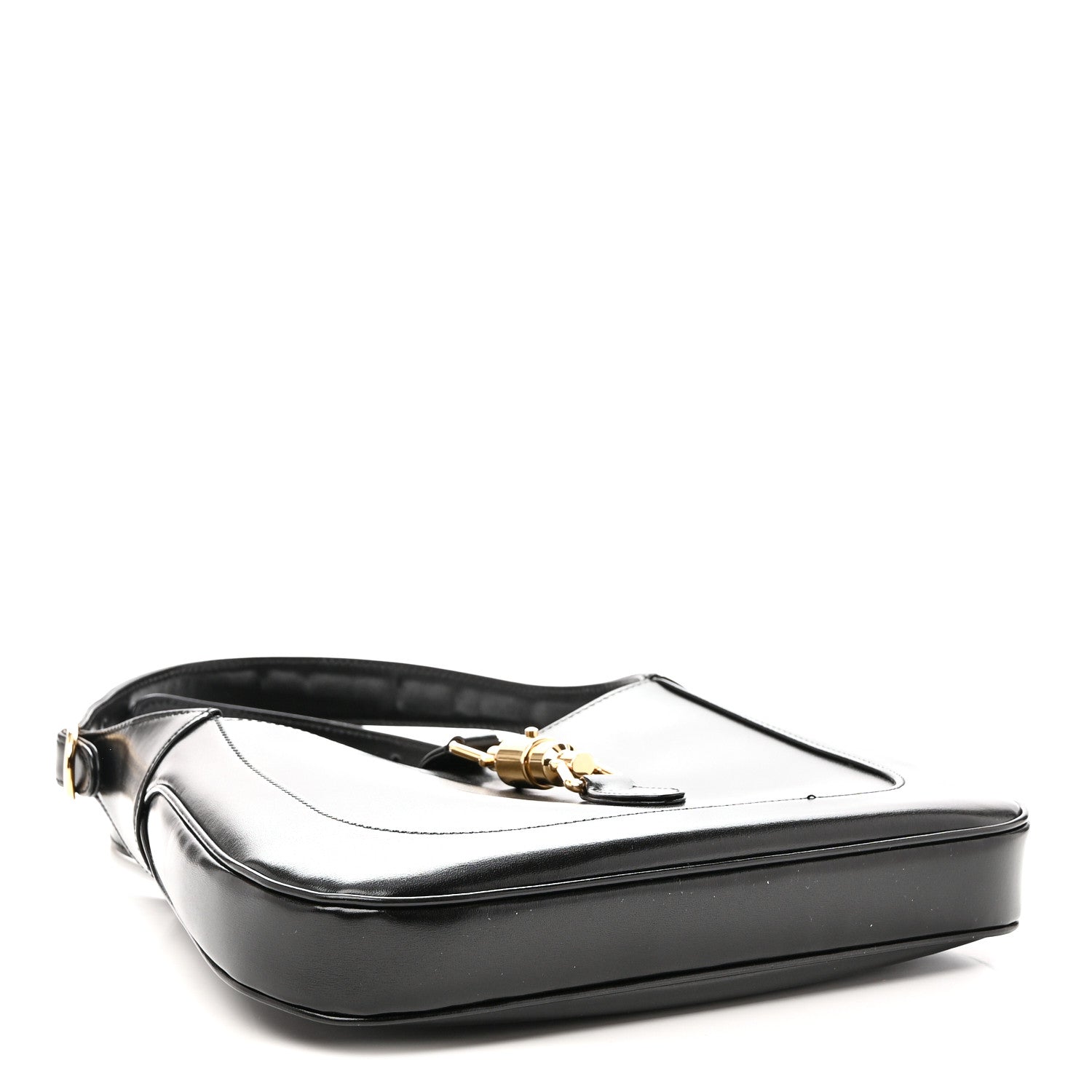 Gucci Boarded Dyana Lux Calfskin Small Jackie 1961 Hobo Black 4 of 10