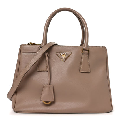 Prada Saffiano Lux Small Galleria Double Zip Tote Cammeo 1 of 9