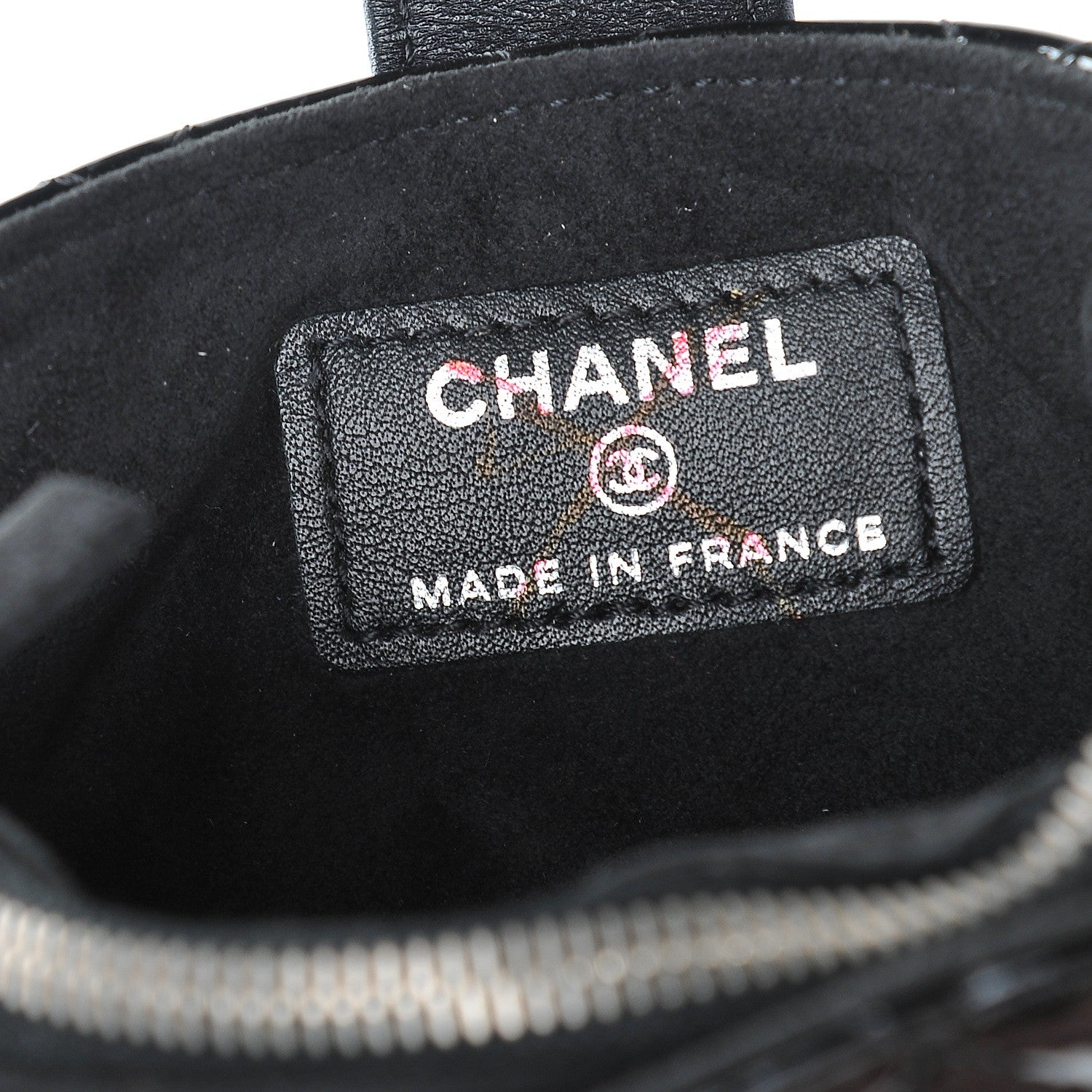 Chanel Patent Quilted Mini Phone Holder Clutch Black 6 of 7