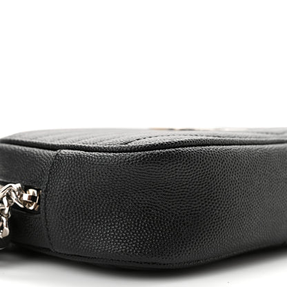 Saint Laurent Grain De Poudre Matelasse Monogram Mini Lou Camera Bag Black 9 of 11