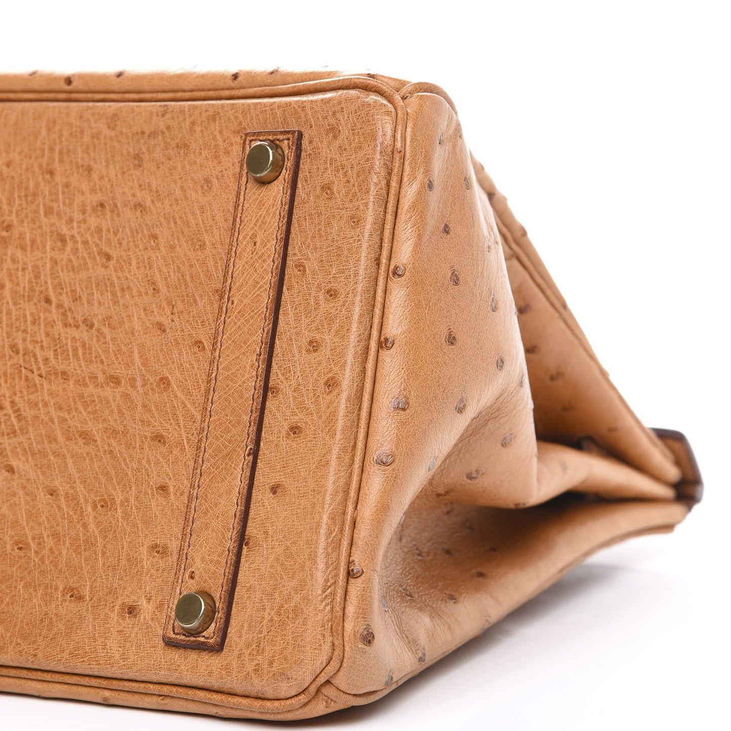 Ostrich Birkin 35 Gold