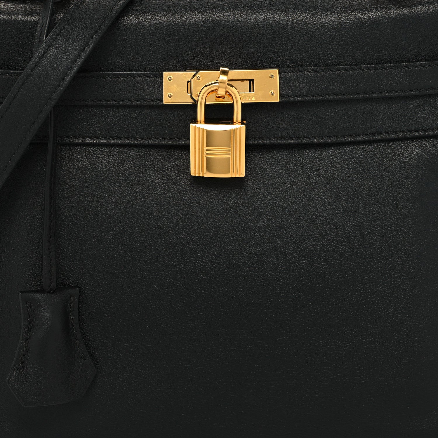 Hermes Swift Kelly Retourne 25 Black 10 of 15