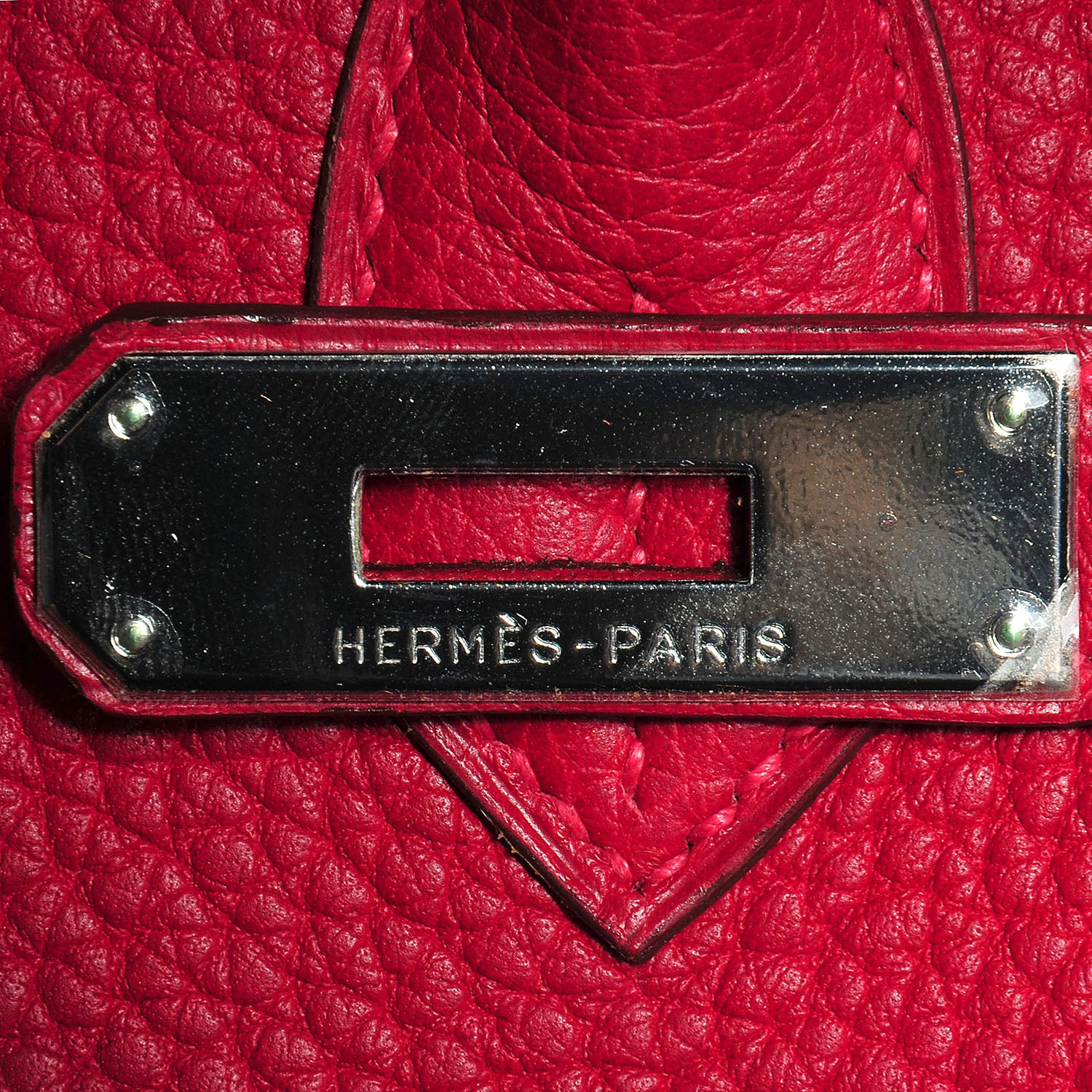 Hermes Togo HAC Birkin 32 Rouge 9 of 25