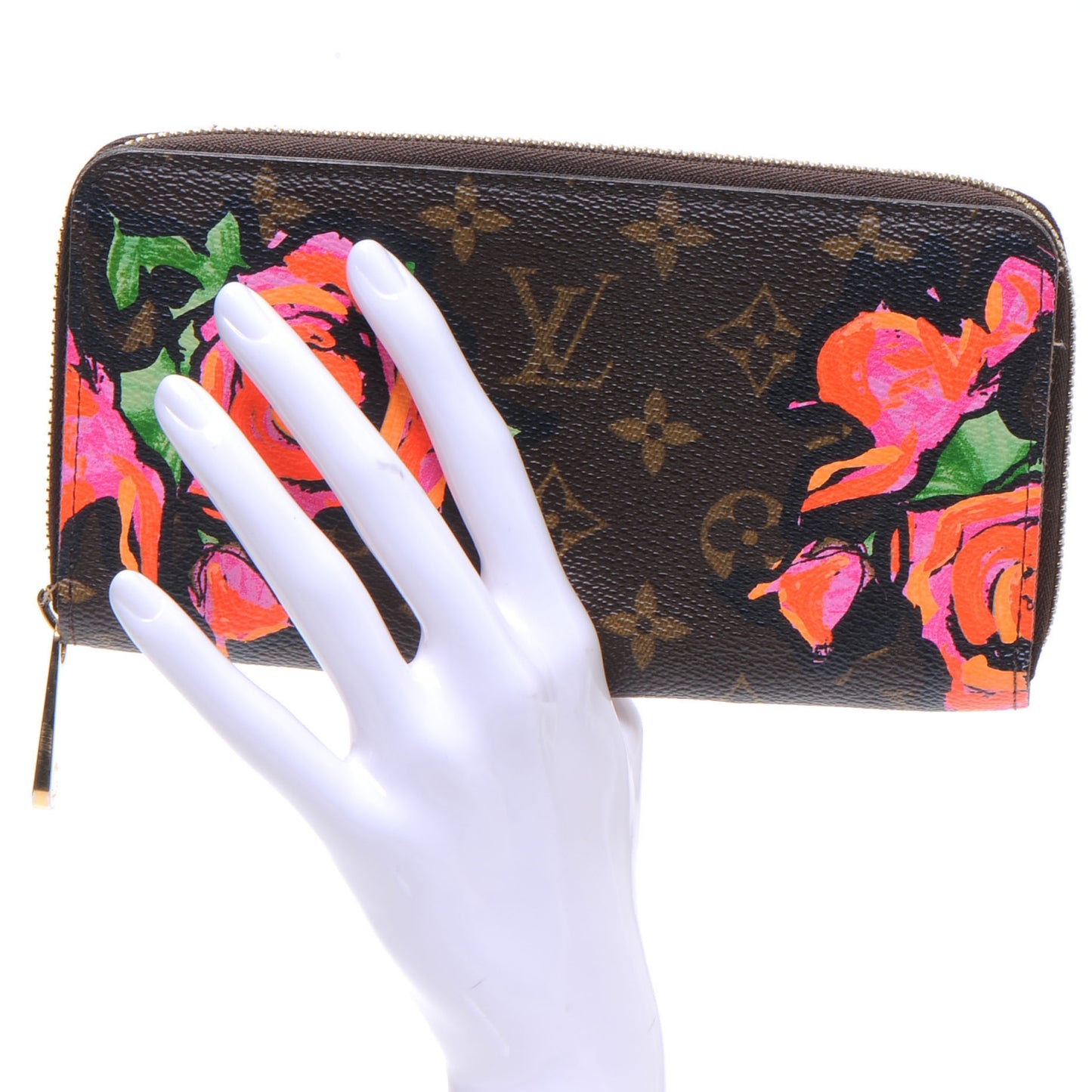 Monogram Roses Zippy Wallet