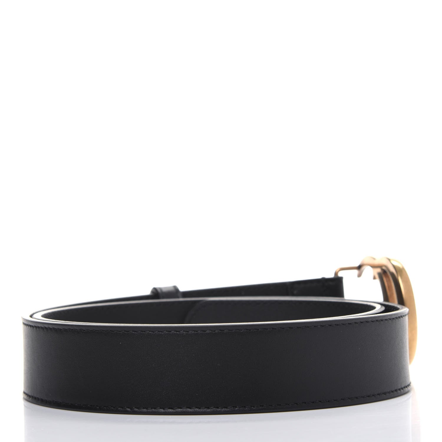 Gucci Calfskin Double G 30mm Belt 80 32 Black 2 of 8