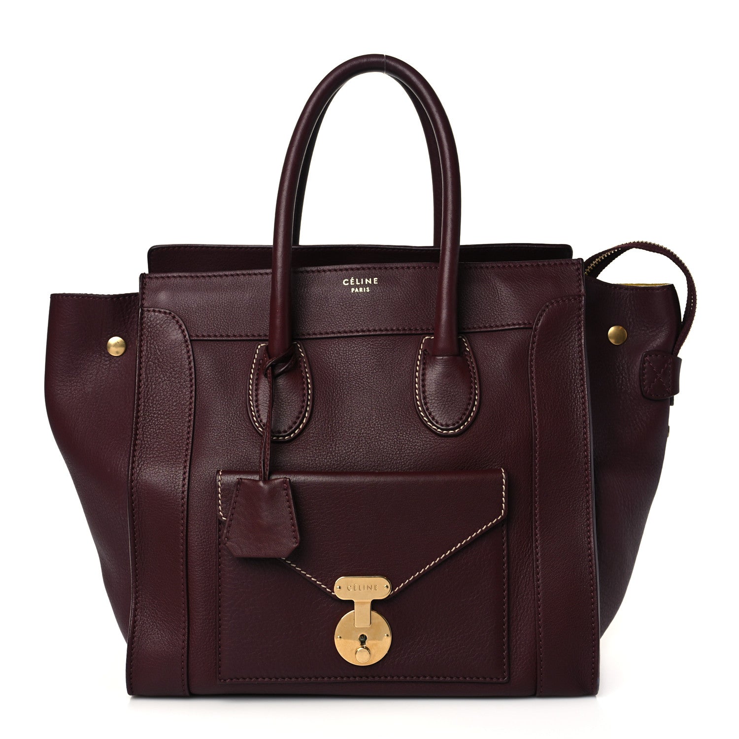 Celine Smooth Calfskin Mini Envelope Luggage Burgundy 1 of 11
