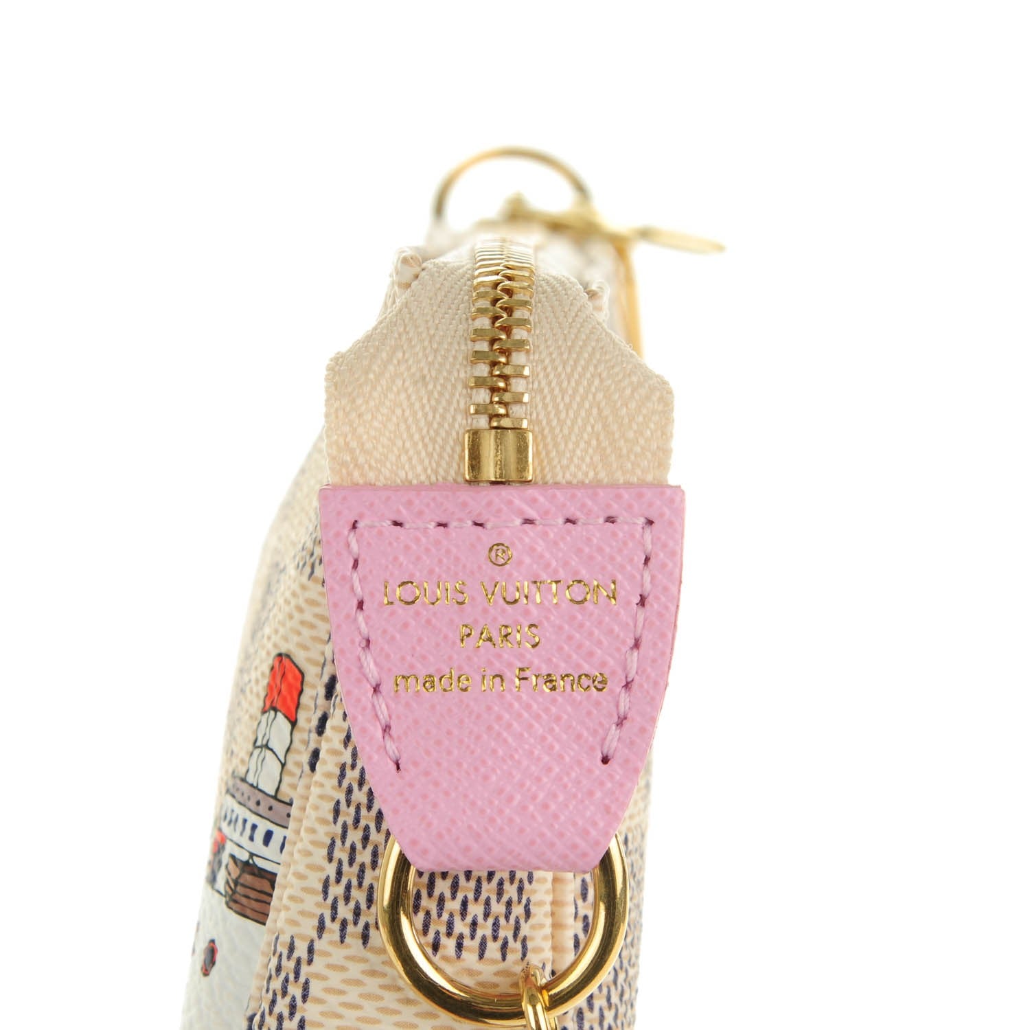 Louis Vuitton Damier Azur 2016 Christmas Animation Mini Pochette Accessories 5 of 7