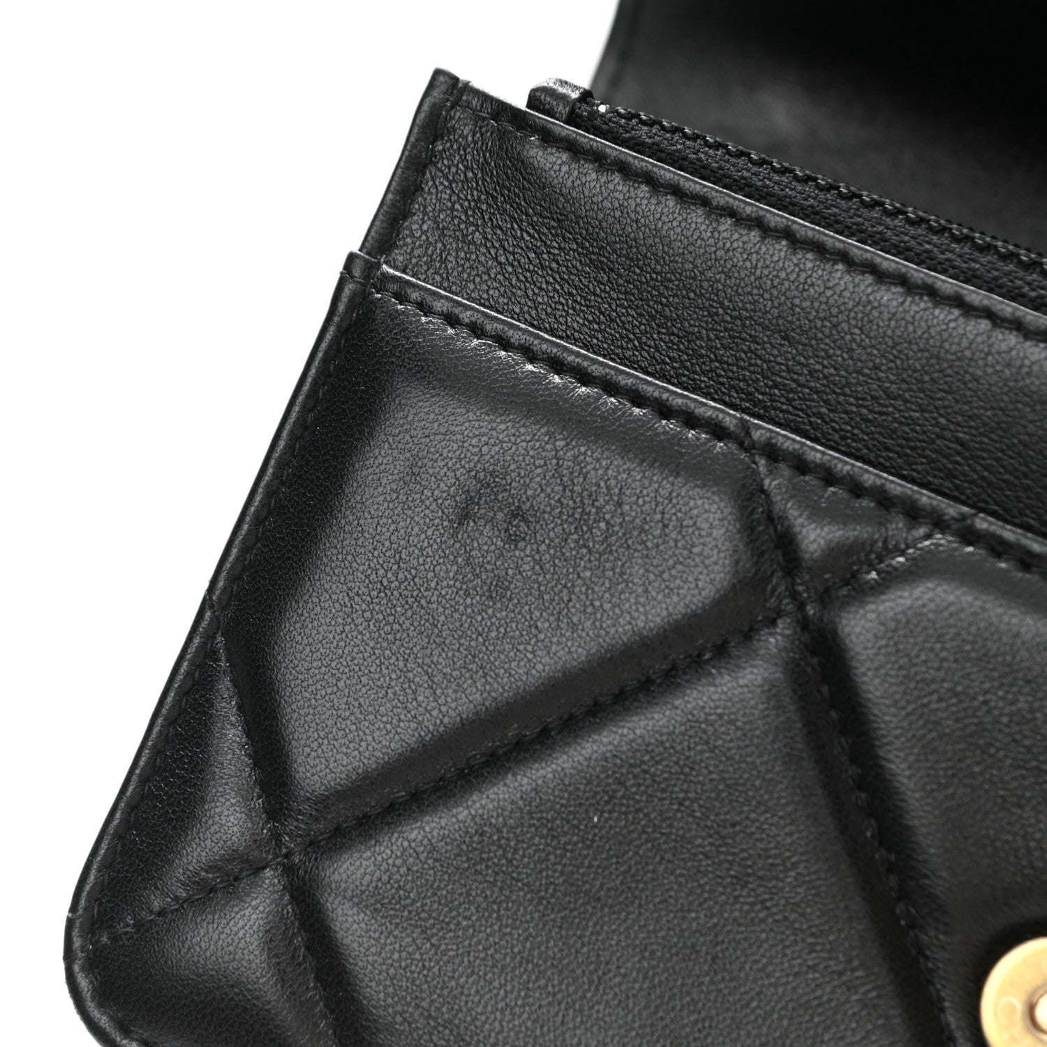 Chanel Lambskin Quilted Chanel 19 Wallet On Chain WOC Black 12 of 13