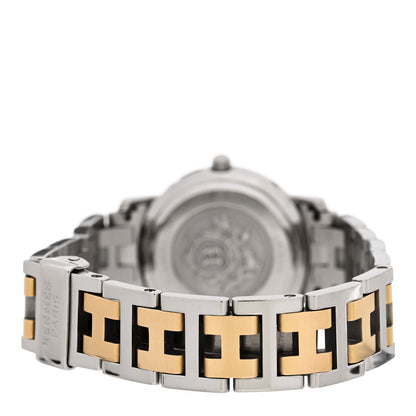 Hermes Stainless Steel 24mm Clipper Quartz Watch Gold 3 of 4