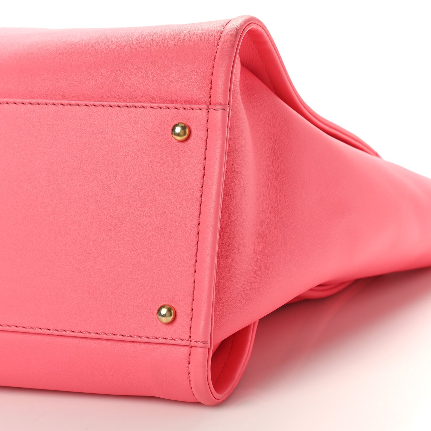 Calfskin Medium Deauville Tote Coral Pink