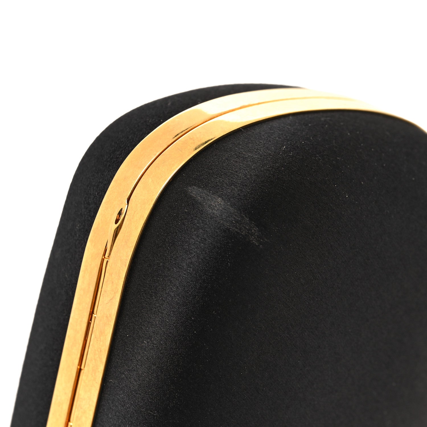 Alexander McQueen ALEXANDER MCQUEEN Satin Salamander Knuckle Box Clutch Clutch Black 12 of 13