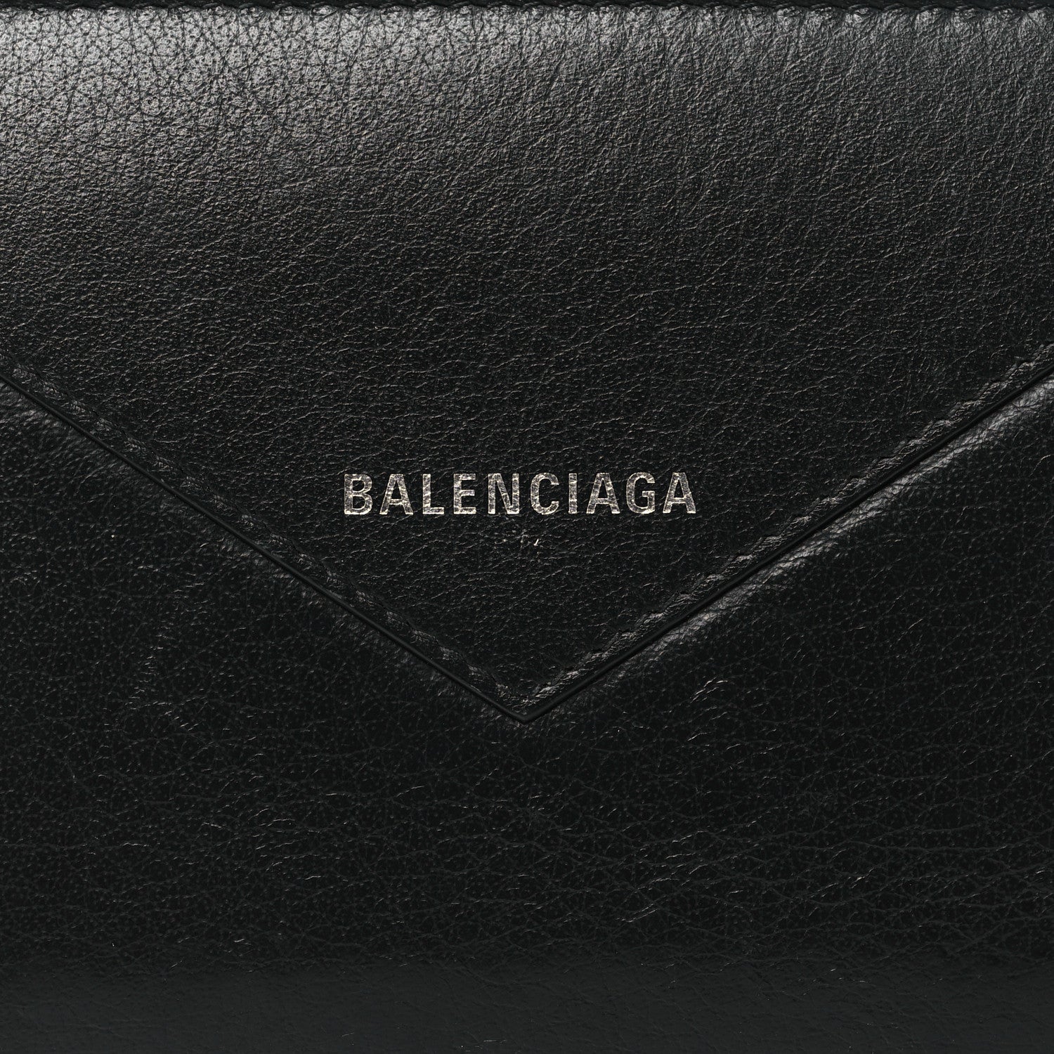 Balenciaga Calfskin Papier Zip Around Wallet Black 8 of 11