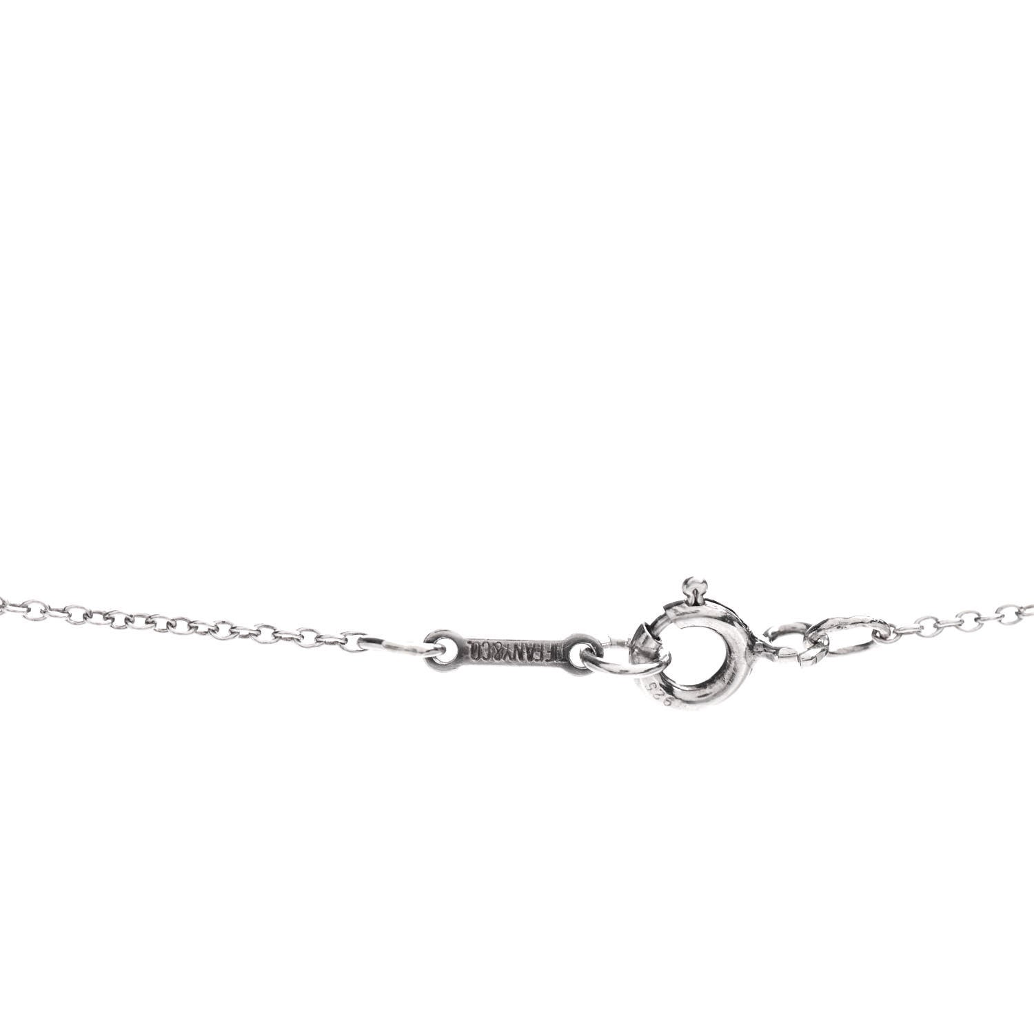 Tiffany Sterling Silver 16mm Elsa Peretti Cross Pendant Necklace 4 of 4