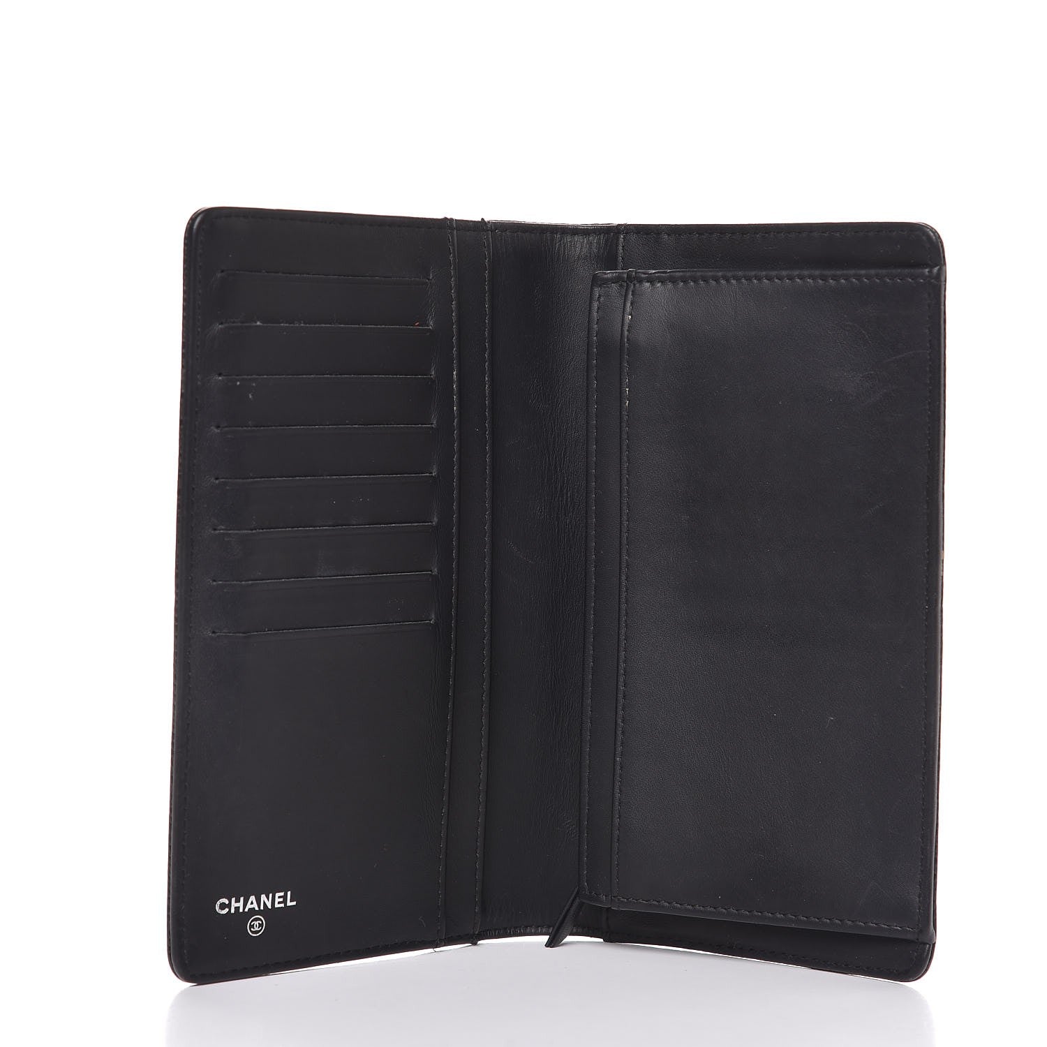 Chanel Caviar Timeless CC Yen Wallet Black 5 of 9