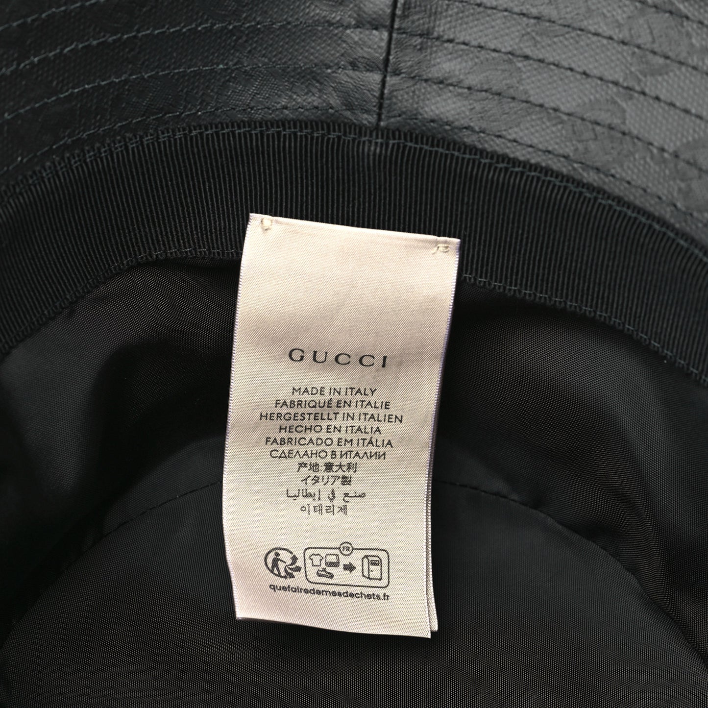 Monogram GG Bucket Hat Black