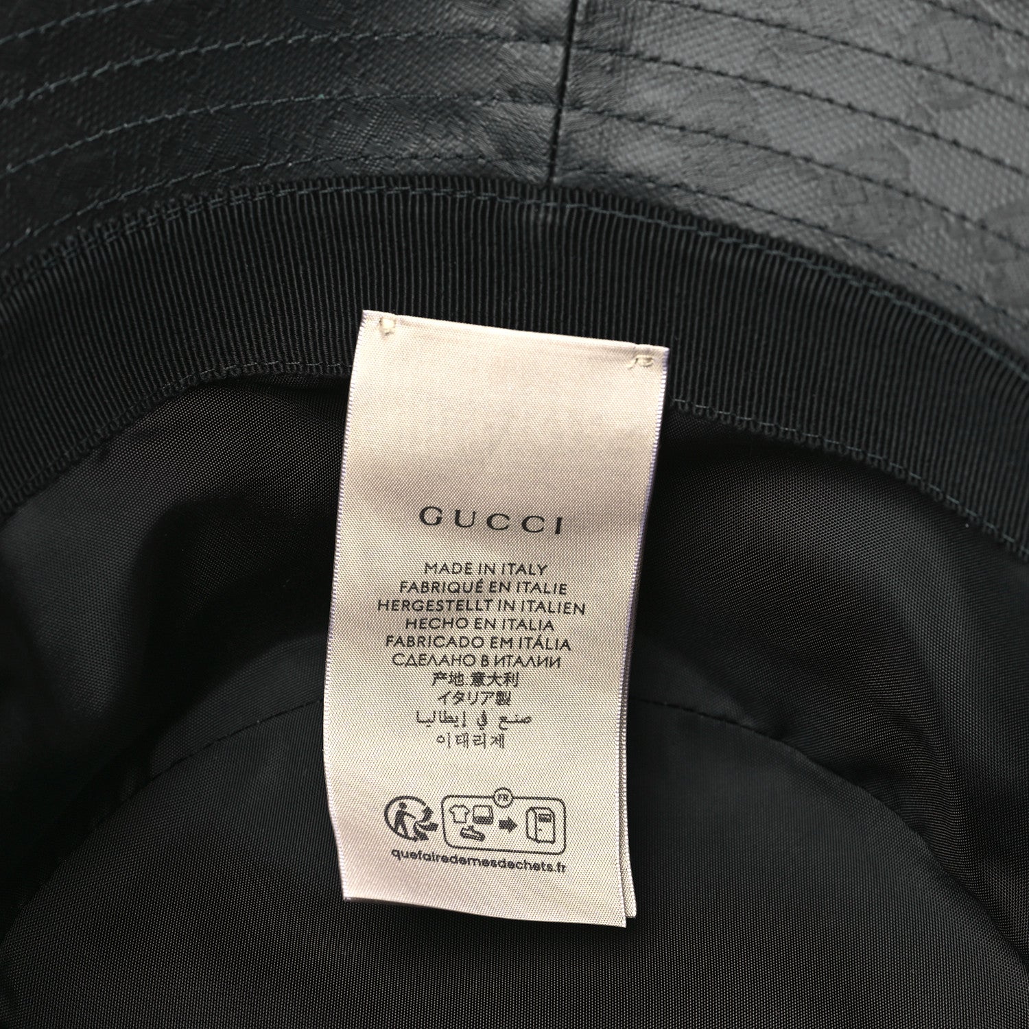 Gucci Monogram GG Bucket Hat Black 8 of 8