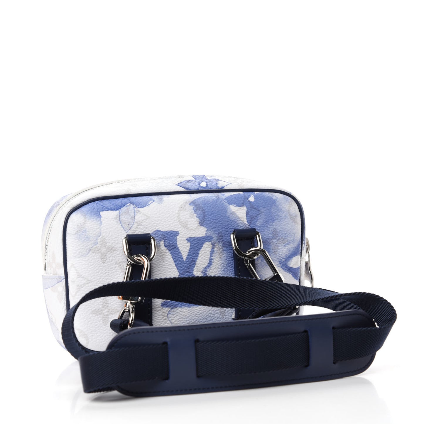 Monogram Watercolor Outdoor Pouch Blue