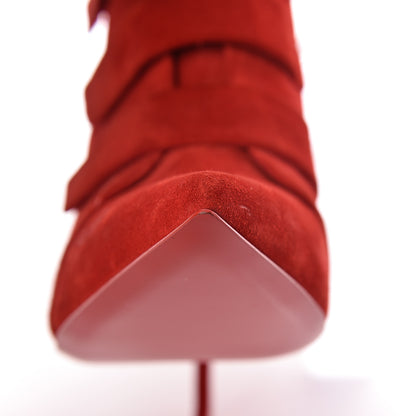 Christian Louboutin Veau Velour Triniboot 100 Booties 37 Loubi 12 of 13