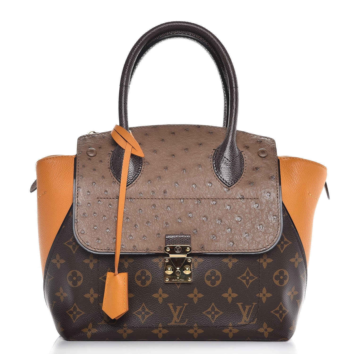 Louis Vuitton Monogram Ostrich Python Majestueux PM Yellow 1 of 7