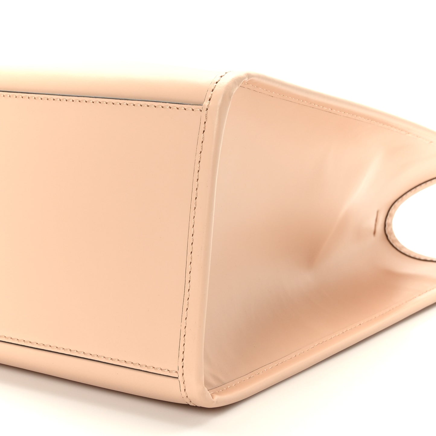 Vitello King Plexiglass Logo Embossed Medium Fendi Sunshine Shopper Tote Light Rose