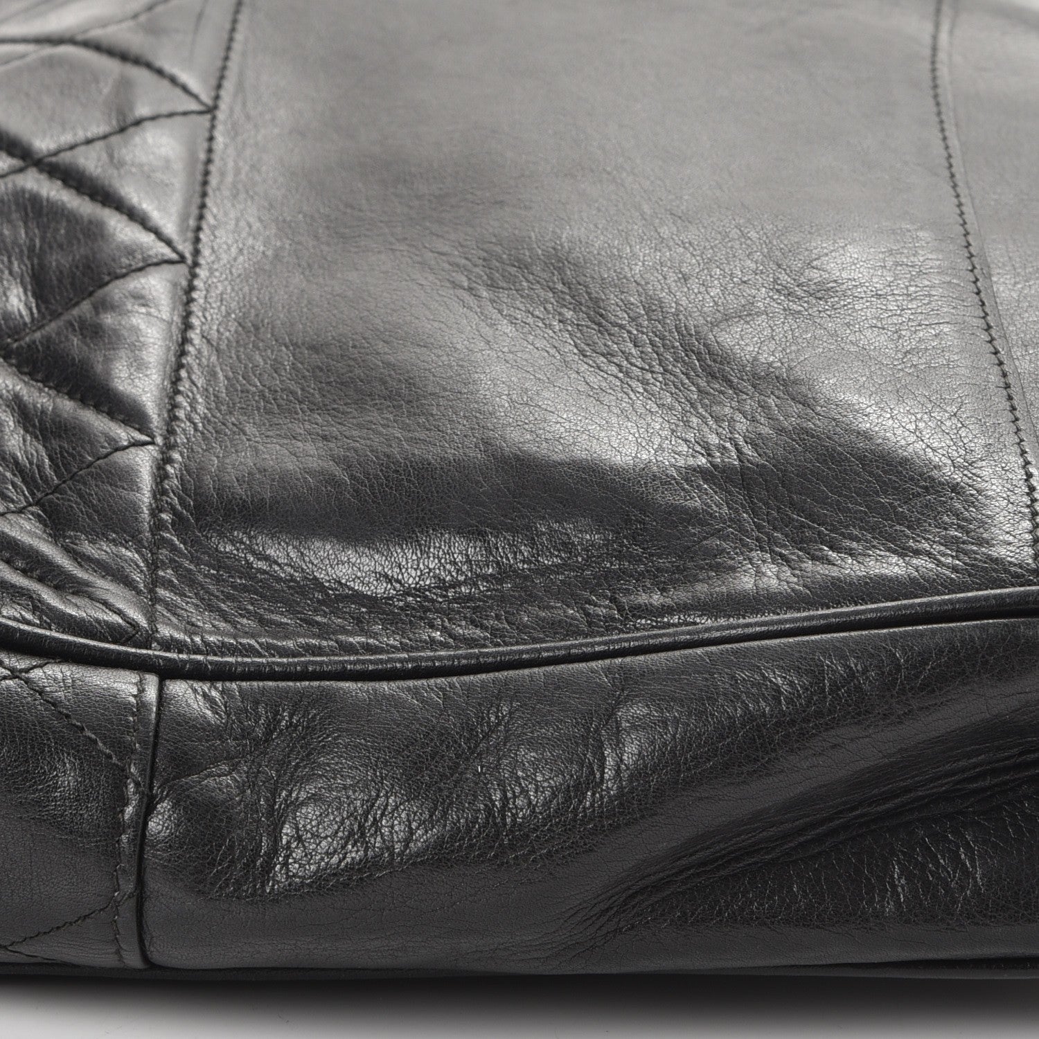 Chanel Lambskin Quilted Shoulder Bag Black 13 of 14