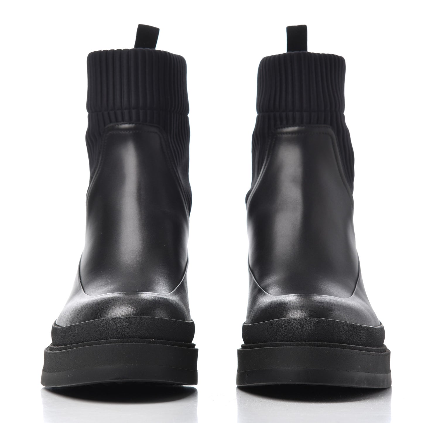 Calfskin Ankle Boots 36 Black