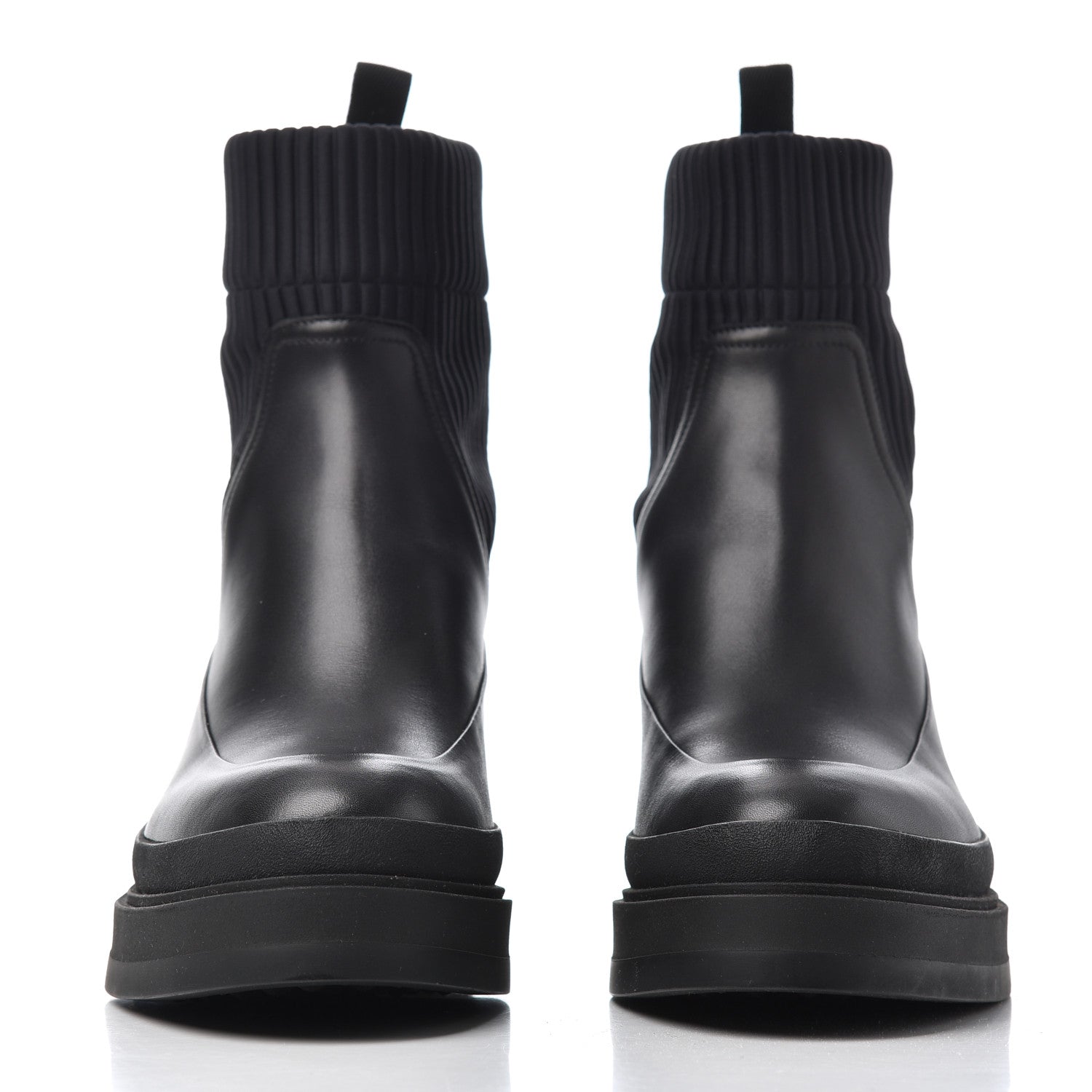 Hermes Calfskin Ankle Boots 36 Black 2 of 8