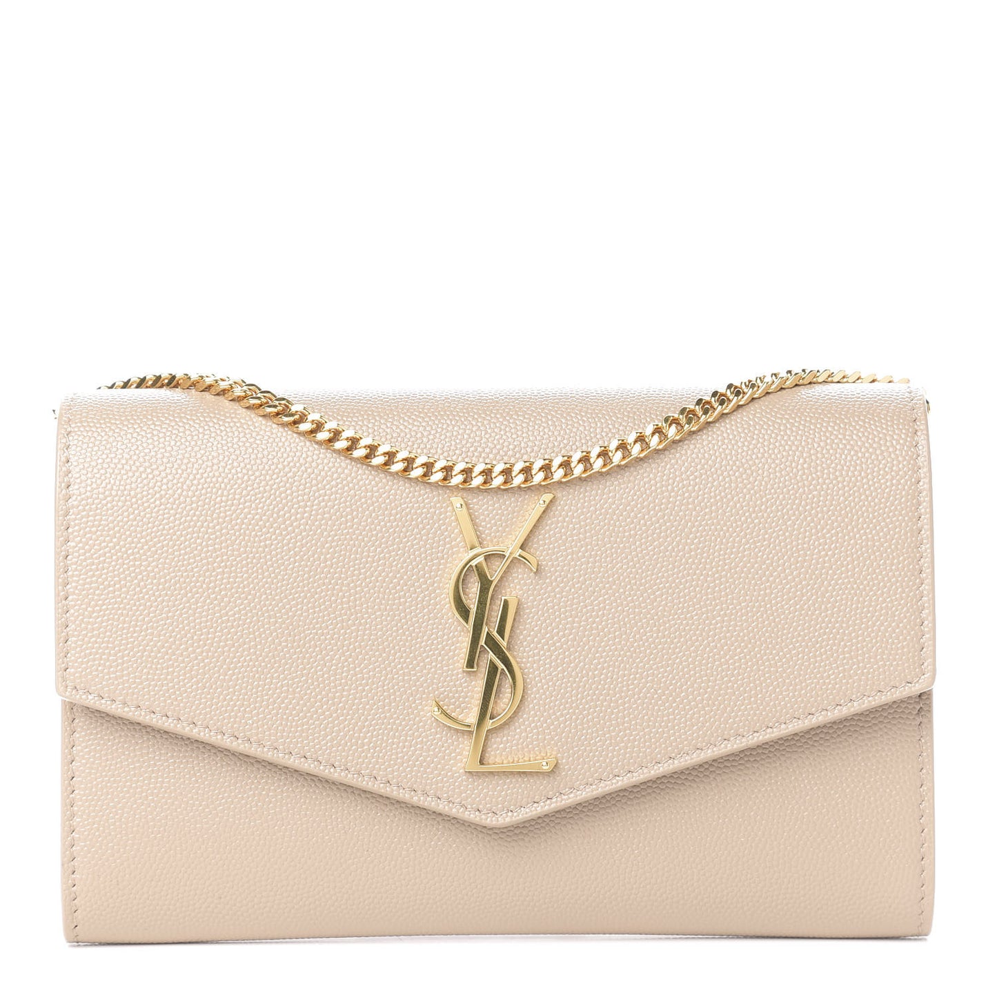 Grain De Poudre Monogram Uptown Chain Wallet Dark Latte