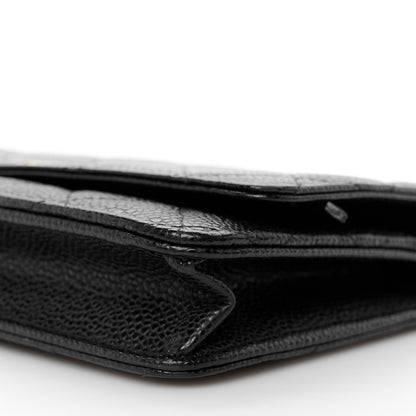 Chanel Caviar Quilted Wallet on Chain WOC Black 11 of 12