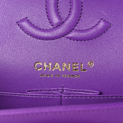 Chanel Caviar Quilted Small Double Flap Dark Purple 5 of 9