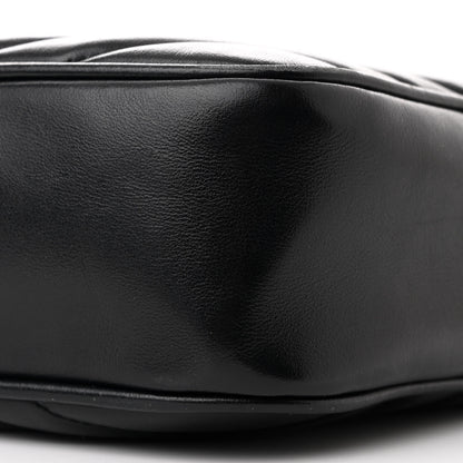 Saint Laurent Calfskin Matelasse Monogram Monochrome Lou Camera Bag Black 10 of 12