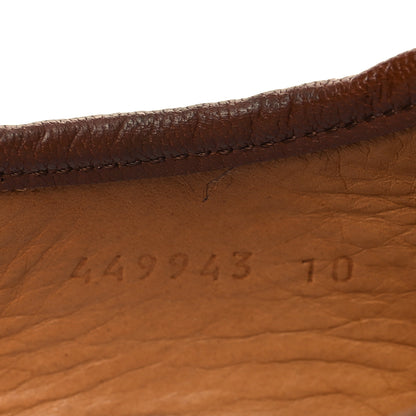 Gucci Goatskin Mens Horsebit Loafers 10 Cuir 6 of 9