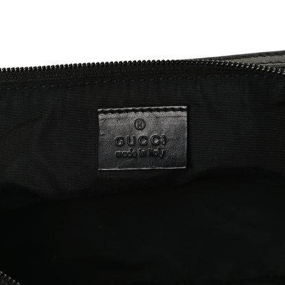 Gucci Denim Monogram Boat Pochette Black 6 of 11