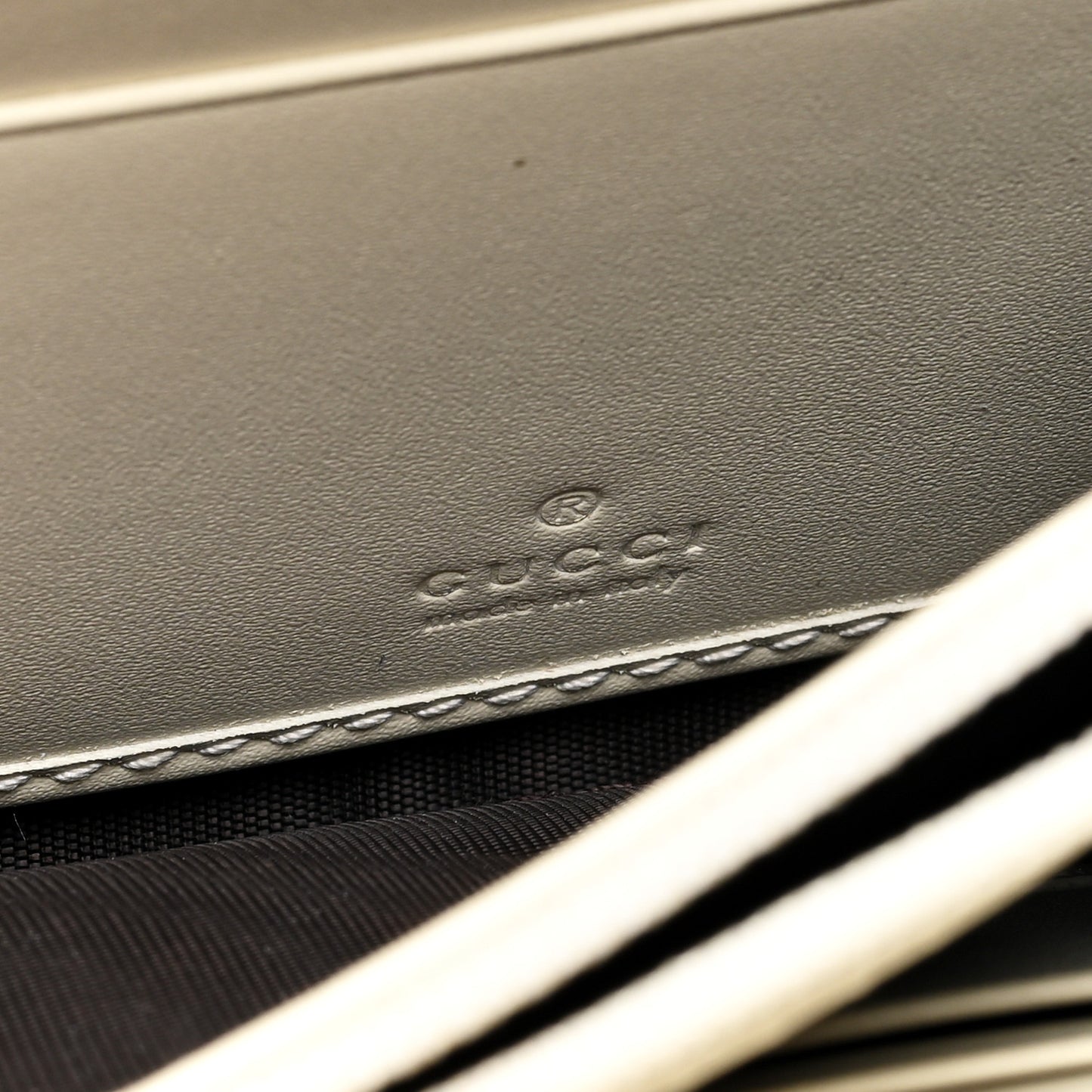 Calfskin Sylvie Continental Wallet White
