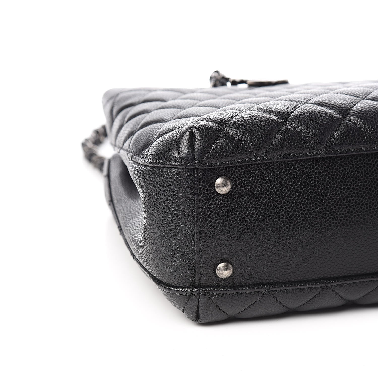 Chanel Caviar Quilted Small City Shopping Tote Black 8 of 12