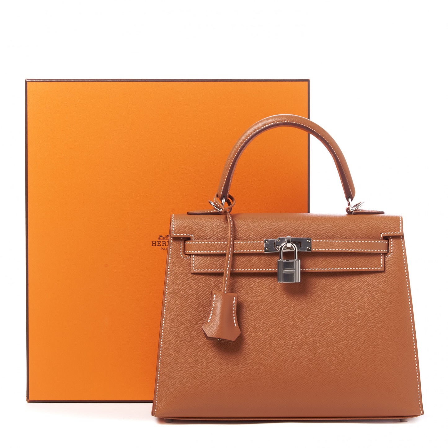 Madame Calfskin Kelly Sellier 25 Gold