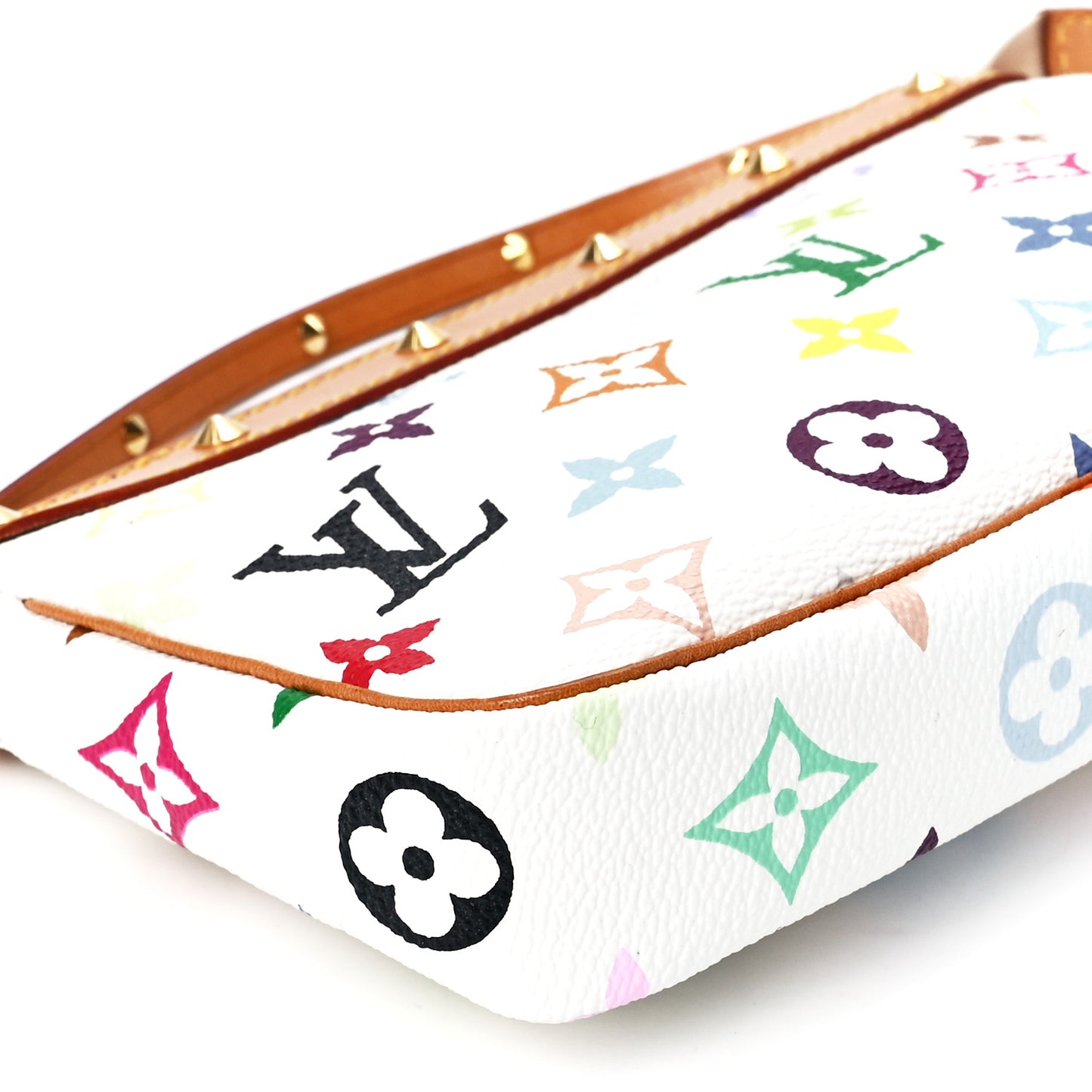 Monogram Multicolor Pochette Accessories White