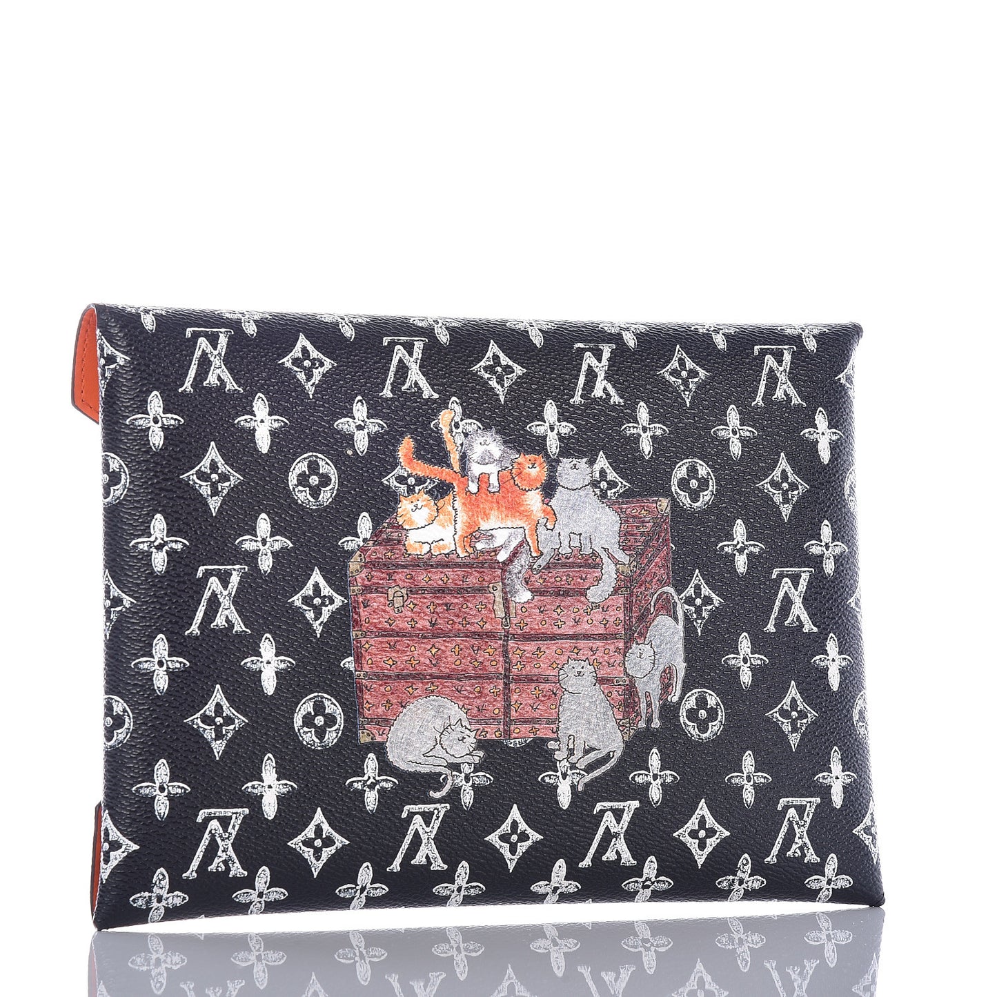 Catogram Large Kirigami Pochette Black