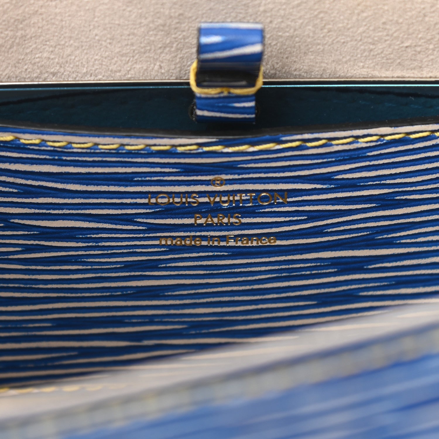 Louis Vuitton Epi Twist Shoulder Bag MM Denim Light 6 of 9