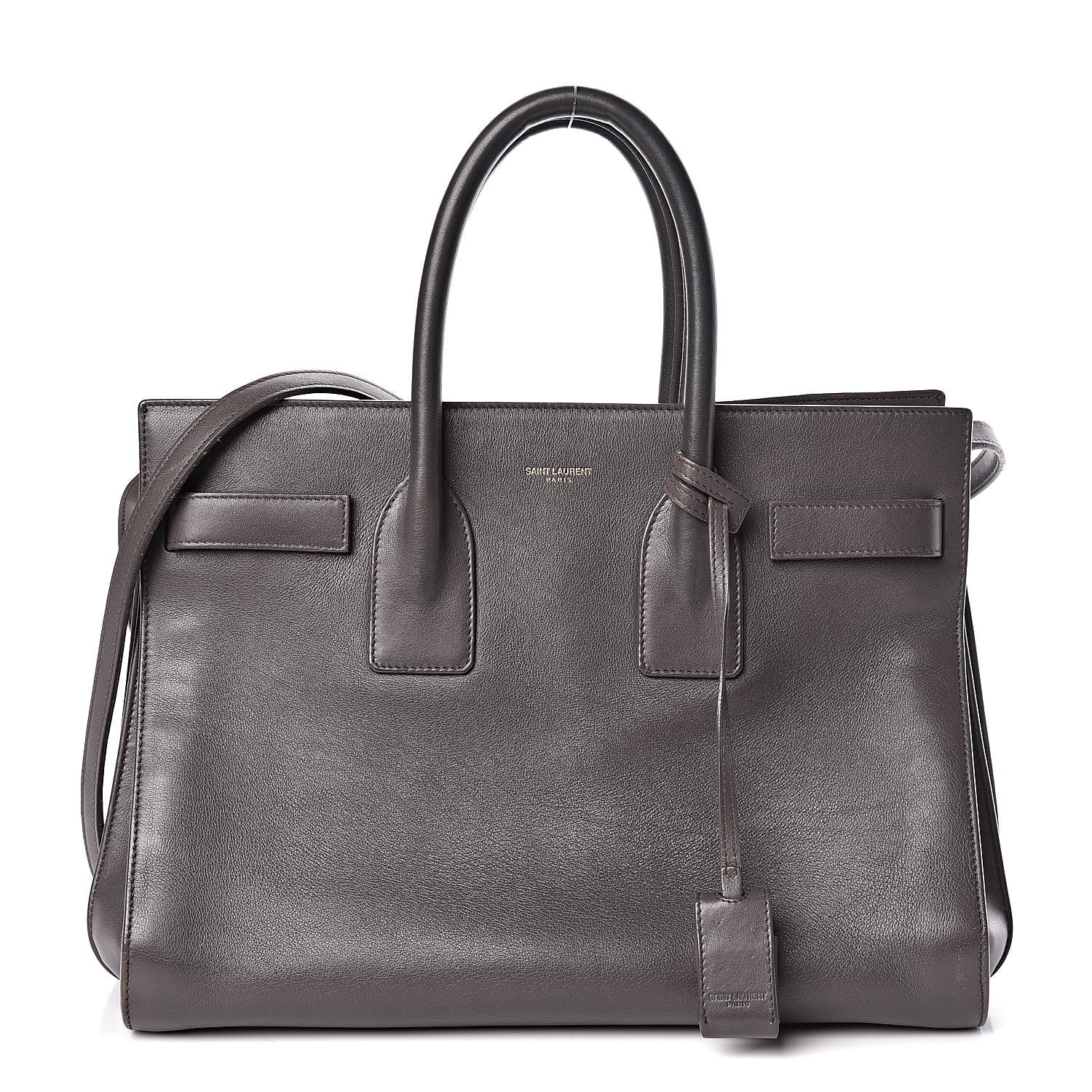 Saint Laurent Calfskin Small Sac De Jour Fog 1 of 11