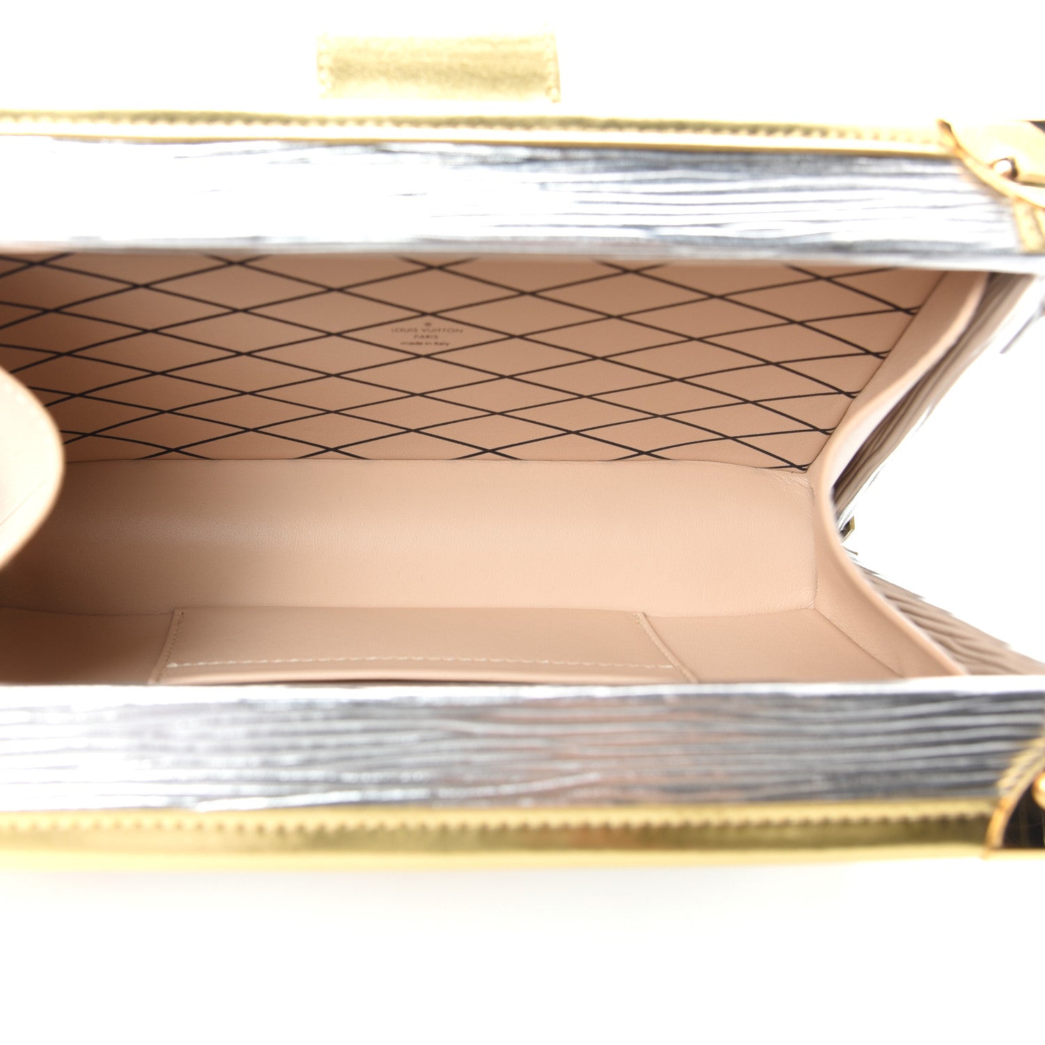 Louis Vuitton Metallic Epi Petite Malle Silver 5 of 10